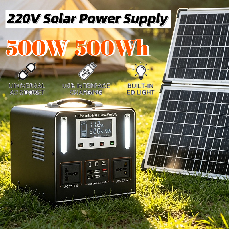 500Wh 500W 220V Portable Power – Solar Emergency Charger recenzja i cena