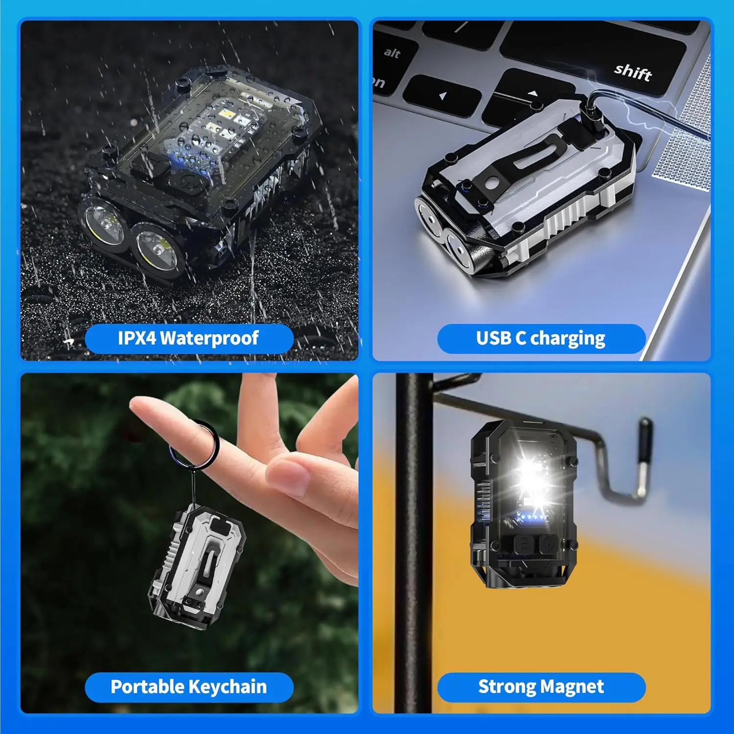 Mini COB Keychain Flashlight,C – Fishing Kit Compact recenzja i cena