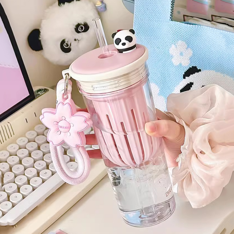 650ml Kawaii Water Bottle With – Water Purification Straw recenzja i cena