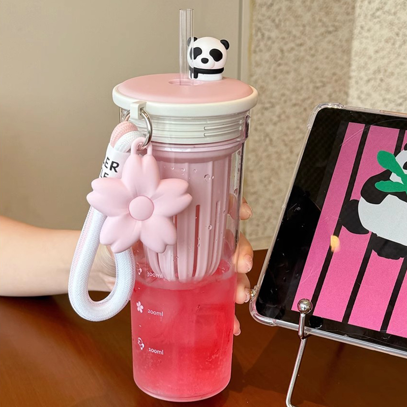 650ml Kawaii Water Bottle With – Water Purification Straw recenzja i cena