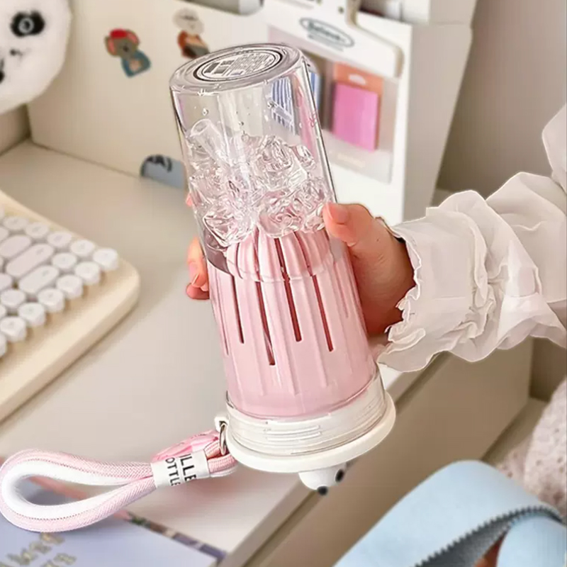 650ml Kawaii Water Bottle With – Water Purification Straw recenzja i cena
