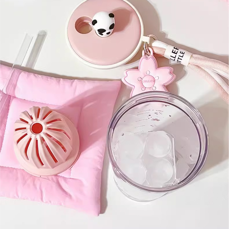 650ml Kawaii Water Bottle With – Water Purification Straw recenzja i cena