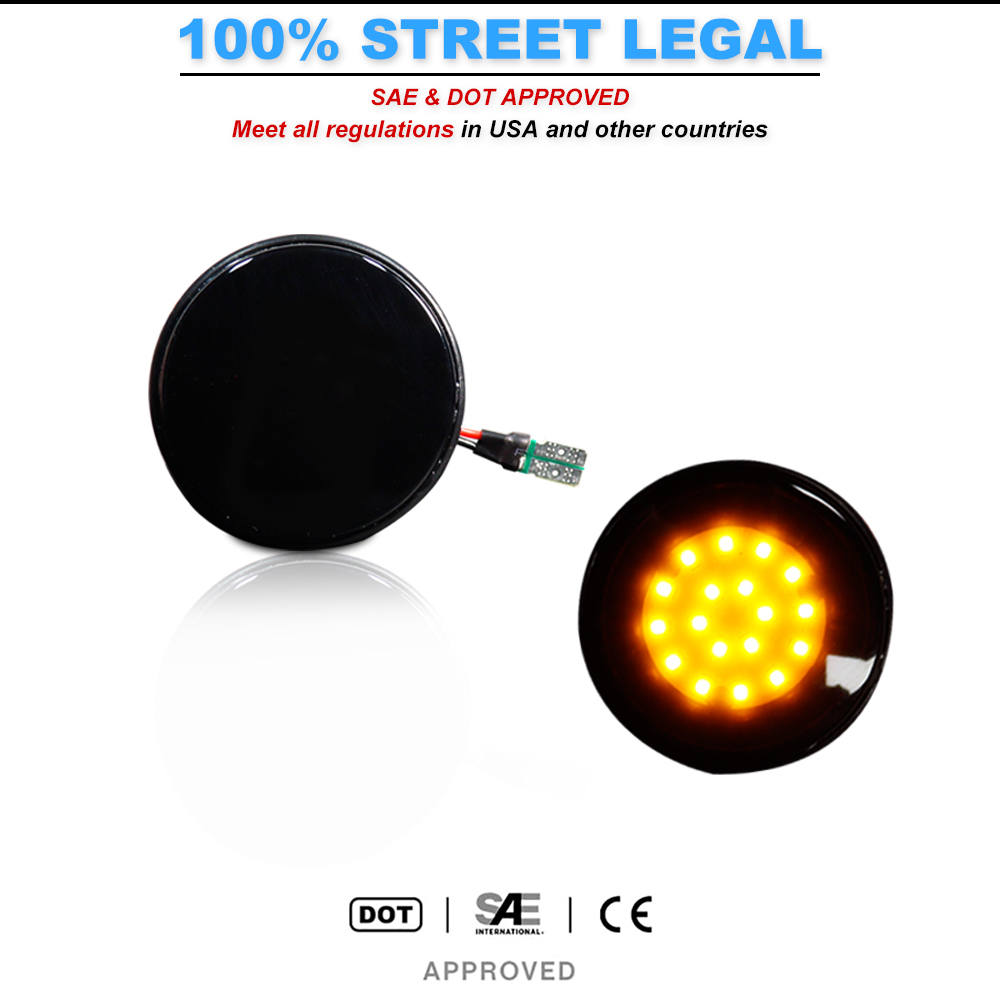 2pcs iJDM LED Front Side Marke – Signal Panel Orange recenzja i cena