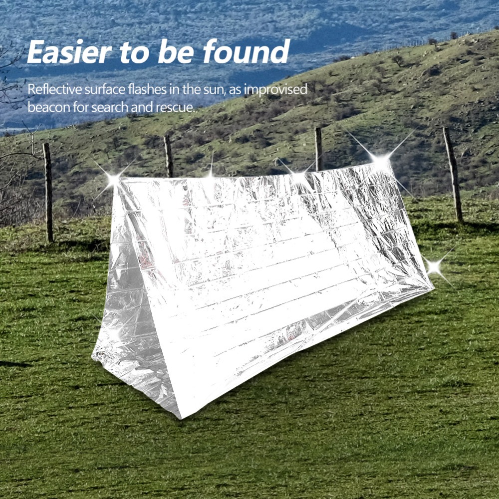 2 Pcs Reflective Emergency She – Survival Blanket Reflective recenzja i cena