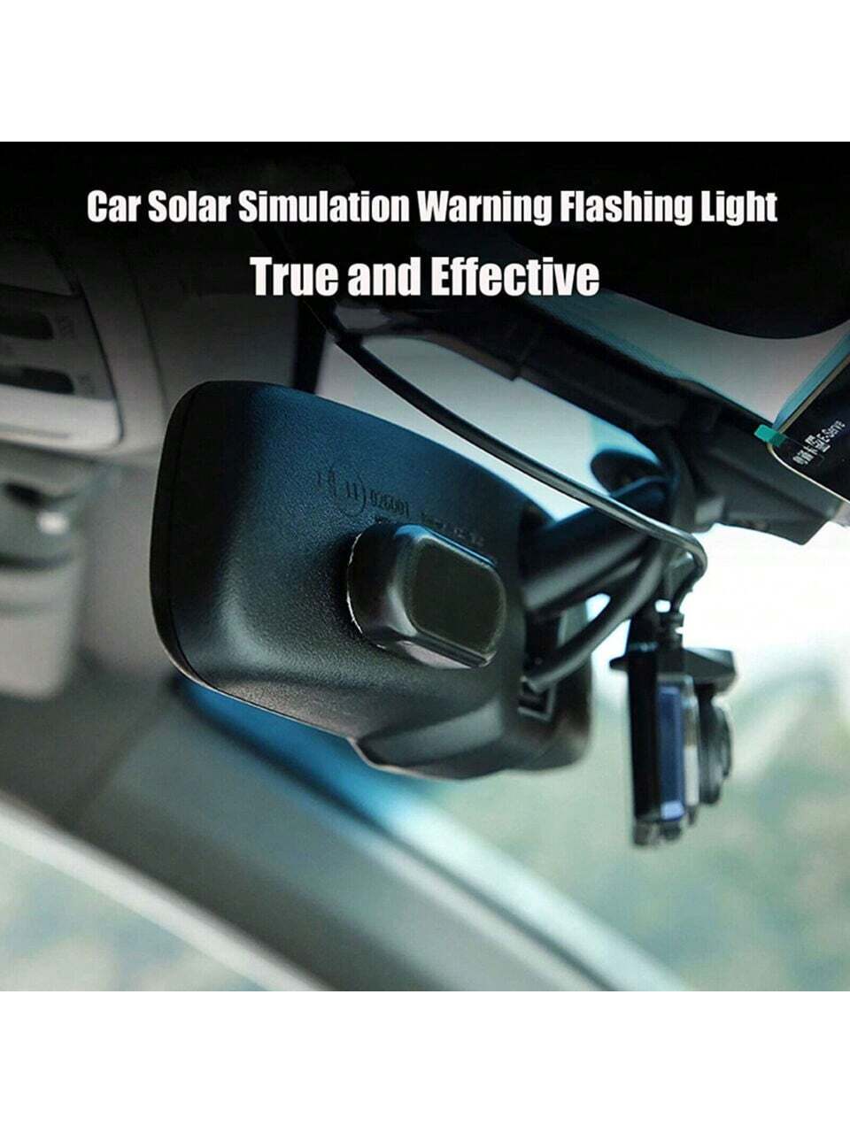 1PCS Black Shell Fake Solar Po – Sos Light Strobe recenzja i cena