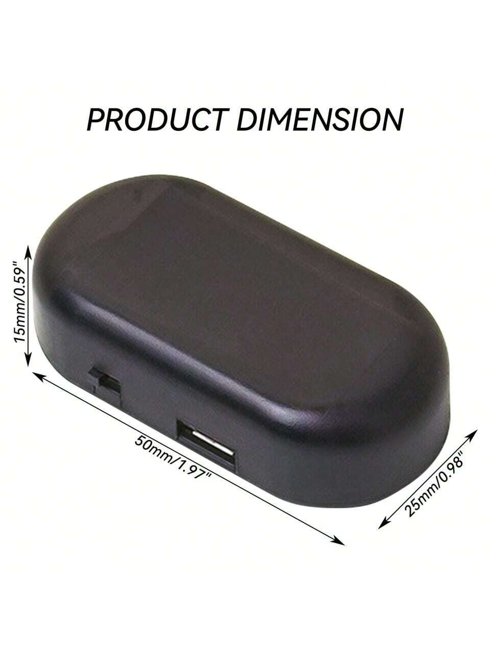 1PCS Black Shell Fake Solar Po – Sos Light Strobe recenzja i cena