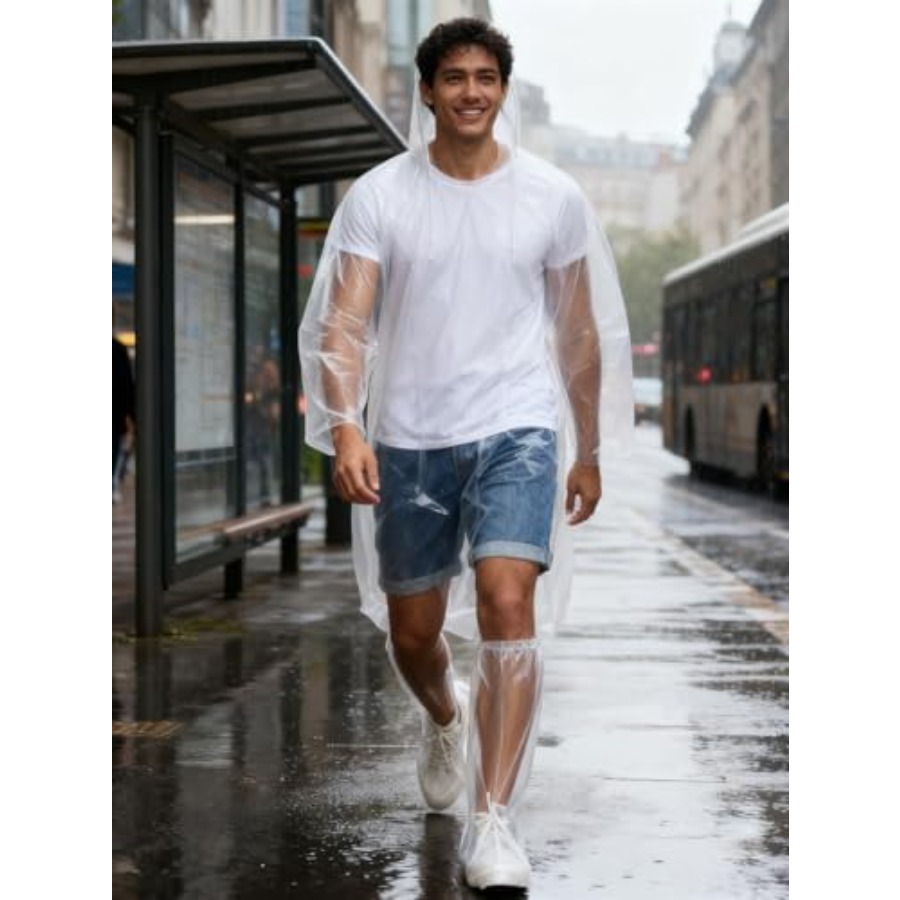 Disposable Rain Ponchos for Ad – Emergency Poncho Rain recenzja i cena
