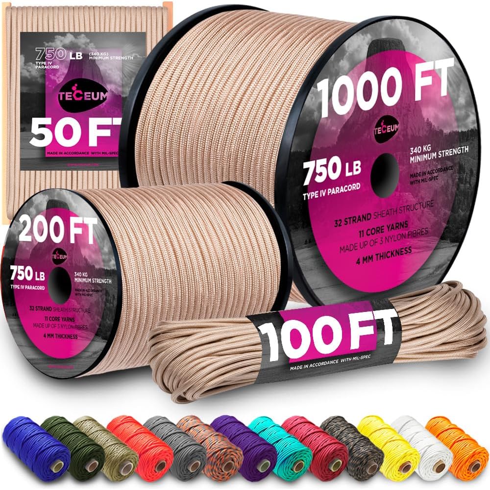 750 lb Paracord Rope - 1000Ft/ – Para Cord 1000Ft recenzja i cena