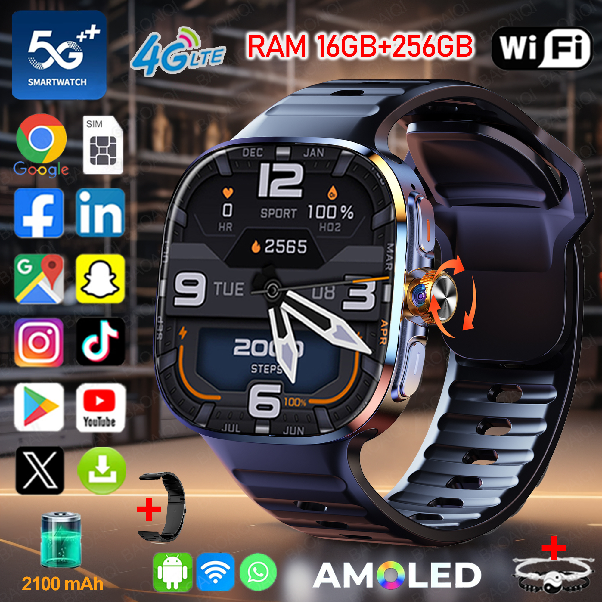 New Large Screen Smartwatch 4G – Compass Lensatic recenzja i cena