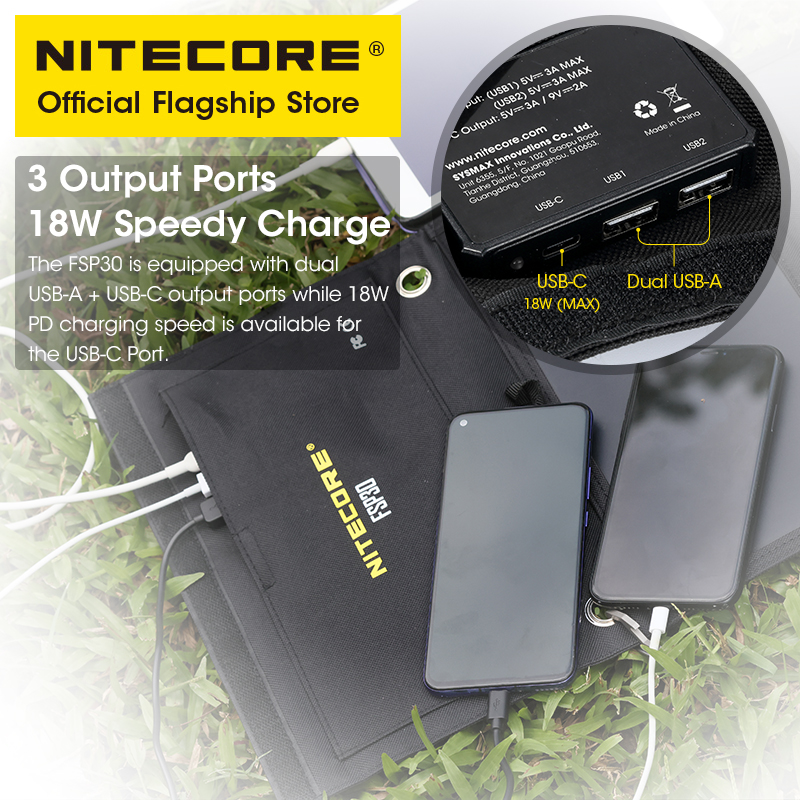 NITECORE FSP30 30W Portable So – Solar Emergency Charger recenzja i cena