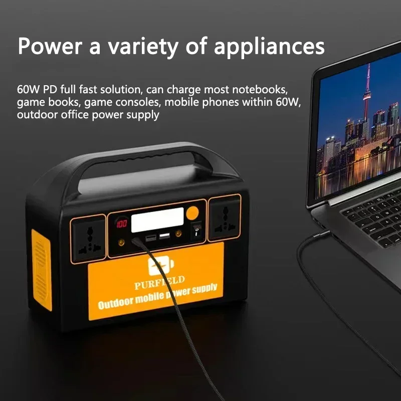 PURFIELD 220V 110V 300W Portab – Solar Emergency Charger recenzja i cena