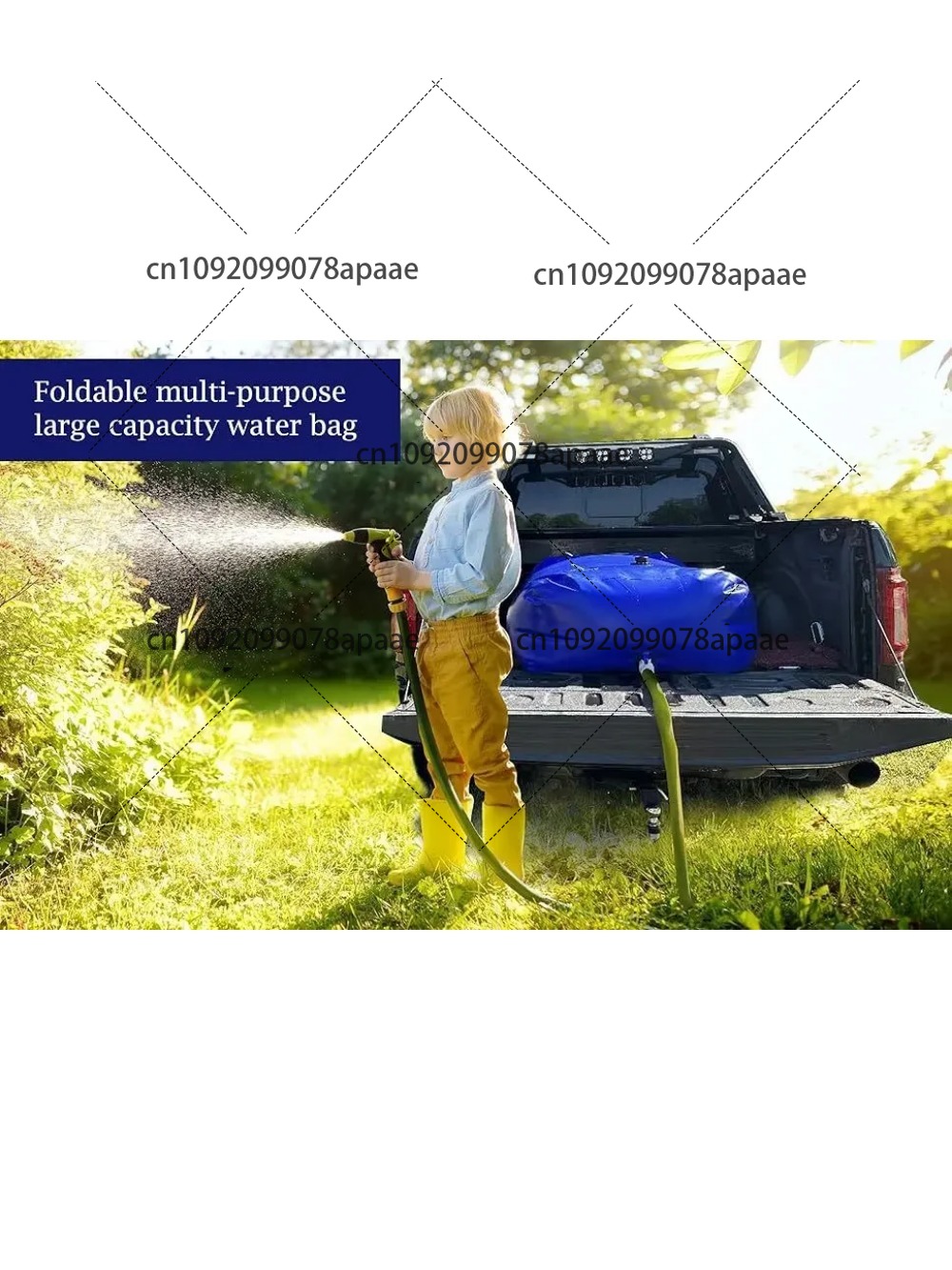 110L PVC Water Storage Bag, Po – Water Bag Collapsible recenzja i cena
