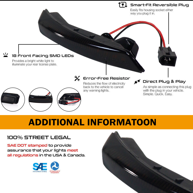 2x Dynamic Side Mirror Lamp Fo – Signal Panel Orange recenzja i cena