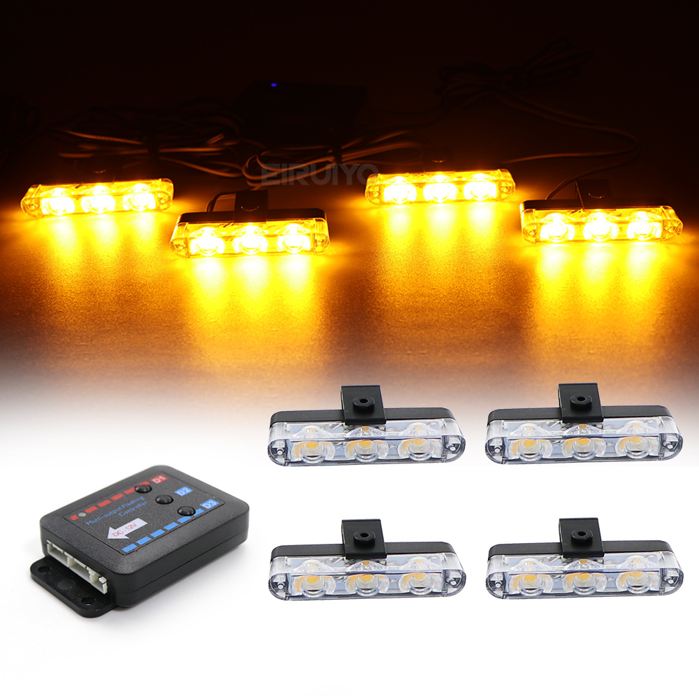 4x 3 LED Grill Car LED Strobe  – Sos Light Strobe recenzja i cena