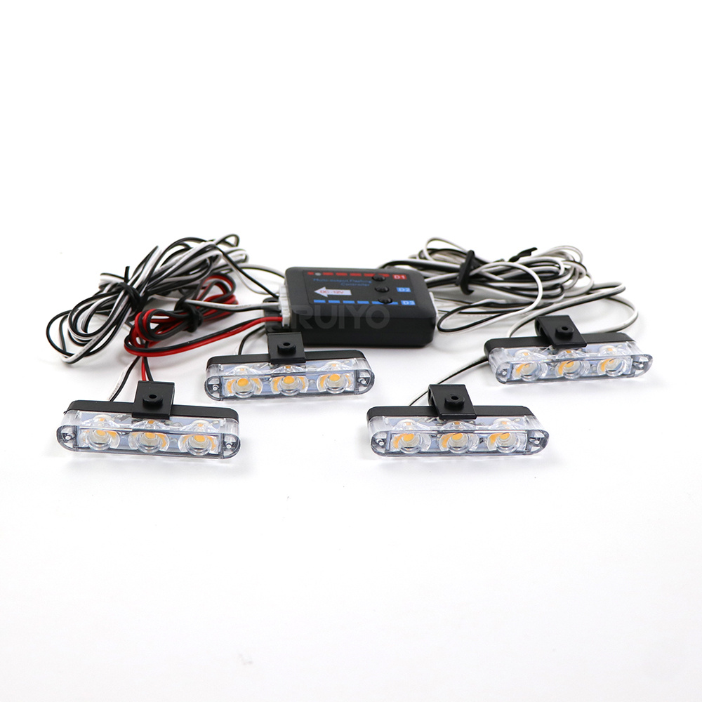 4x 3 LED Grill Car LED Strobe  – Sos Light Strobe recenzja i cena